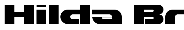 Hilda Broad font