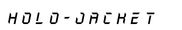 Holo-Jacket font