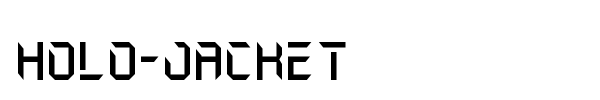 Holo-Jacket font preview