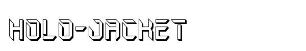 Holo-Jacket font preview