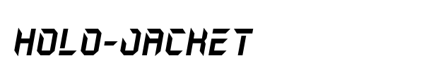 Holo-Jacket font preview