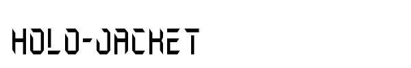 Holo-Jacket font preview