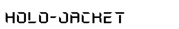 Holo-Jacket font preview