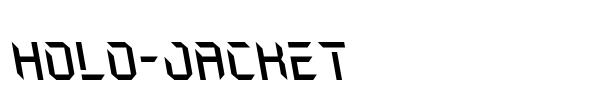 Holo-Jacket font preview
