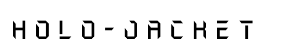 Holo-Jacket font preview