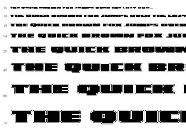 Illumino font waterfall