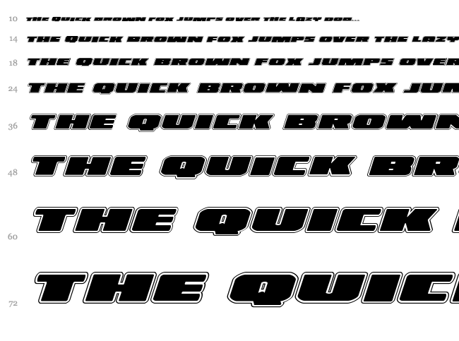 Illumino font waterfall