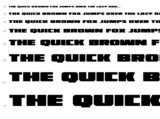 Illumino font waterfall