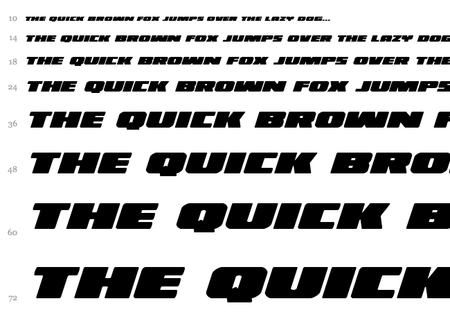 Illumino font waterfall