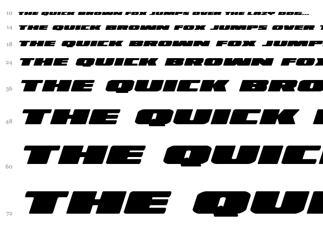 Illumino font waterfall