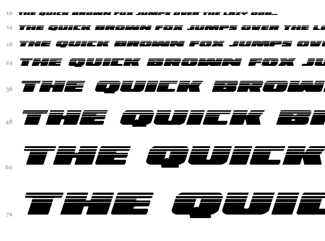 Illumino font waterfall