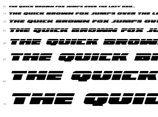 Illumino font waterfall
