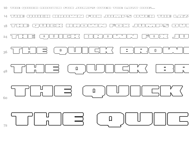 Illumino font waterfall