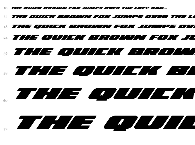 Illumino font waterfall