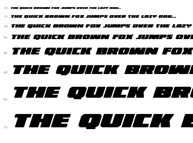 Illumino font waterfall