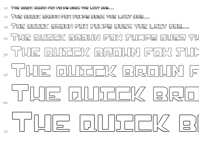 Infection font waterfall