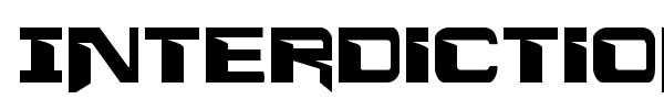 Interdiction font preview