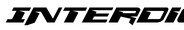 Interdiction font preview