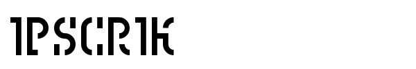 Ipscrik font
