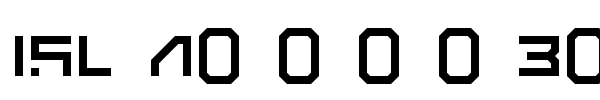 ISL AlphaBot Xen font