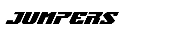Jumpers font