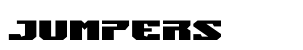 Jumpers font preview