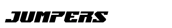 Jumpers font preview
