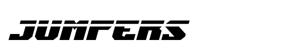 Jumpers font preview