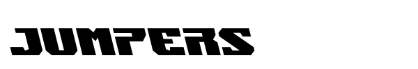 Jumpers font preview