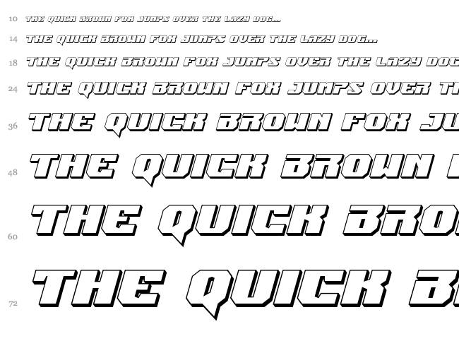 Jumpers font waterfall