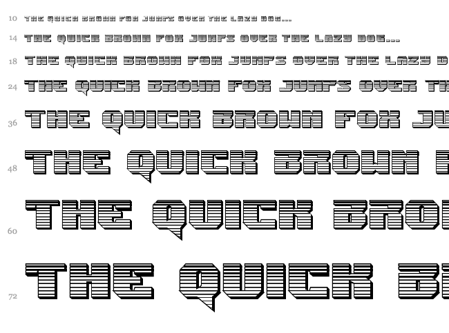Jumpers font waterfall