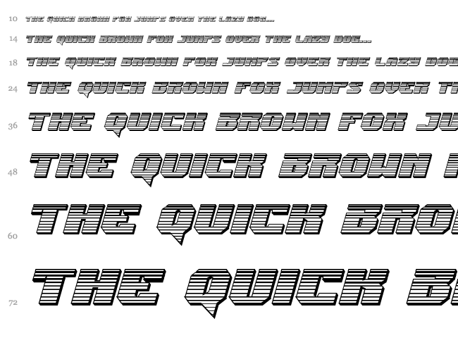 Jumpers font waterfall