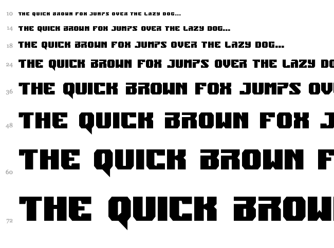 Jumpers font waterfall