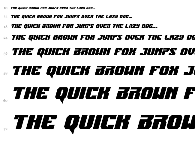 Jumpers font waterfall