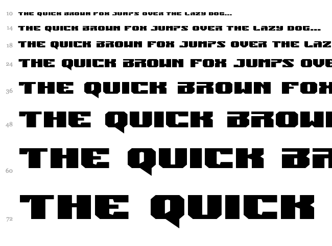Jumpers font waterfall