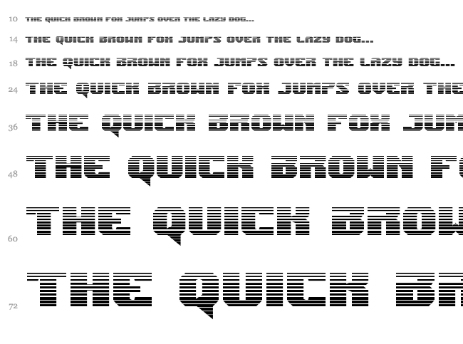 Jumpers font waterfall