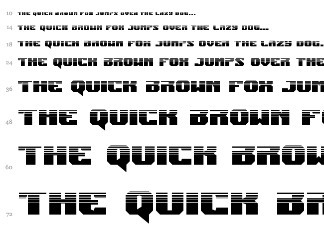 Jumpers font waterfall