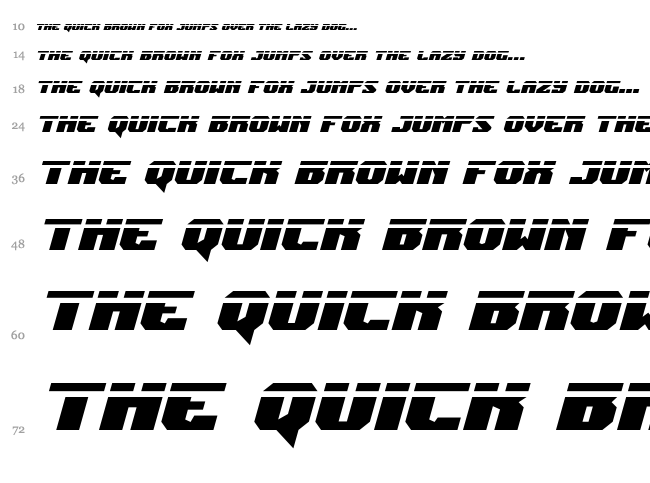Jumpers font waterfall