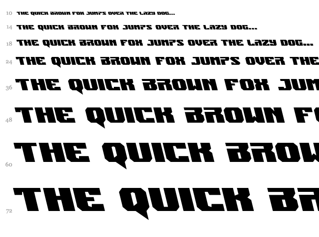Jumpers font waterfall