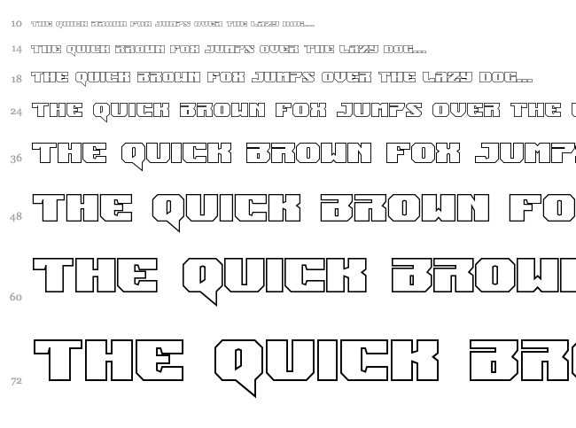 Jumpers font waterfall