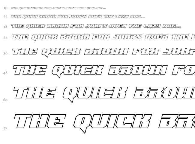 Jumpers font waterfall