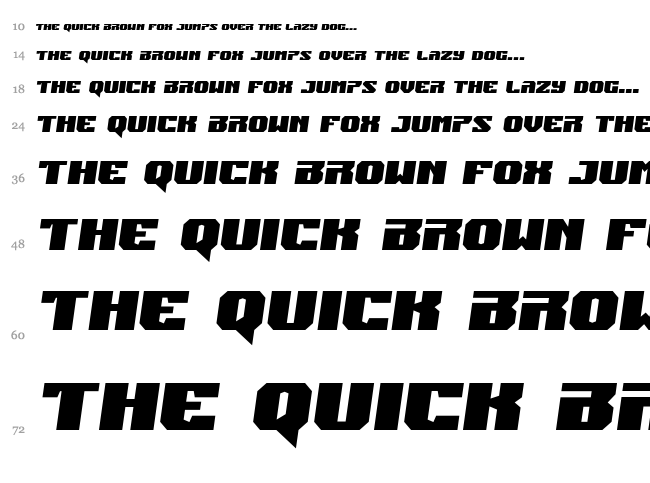 Jumpers font waterfall
