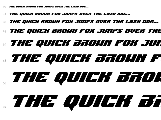 Jumpers font waterfall