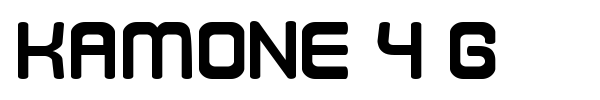 Kamone 4 G font