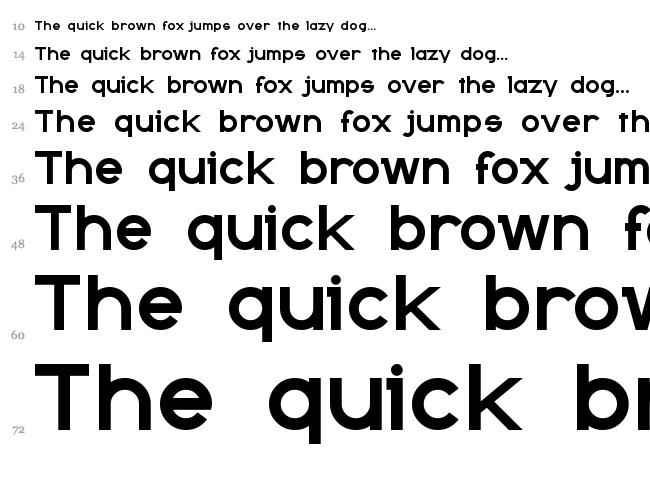 Kanno font waterfall