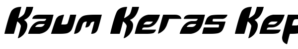 Kaum Keras Kepala font