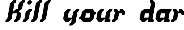 Kill your darlings font