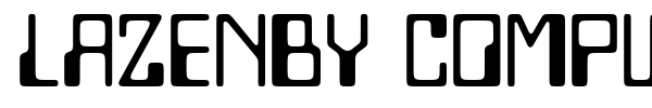 Lazenby Computer font preview