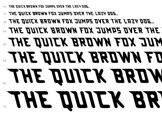 Lazerbeam Surprise font waterfall