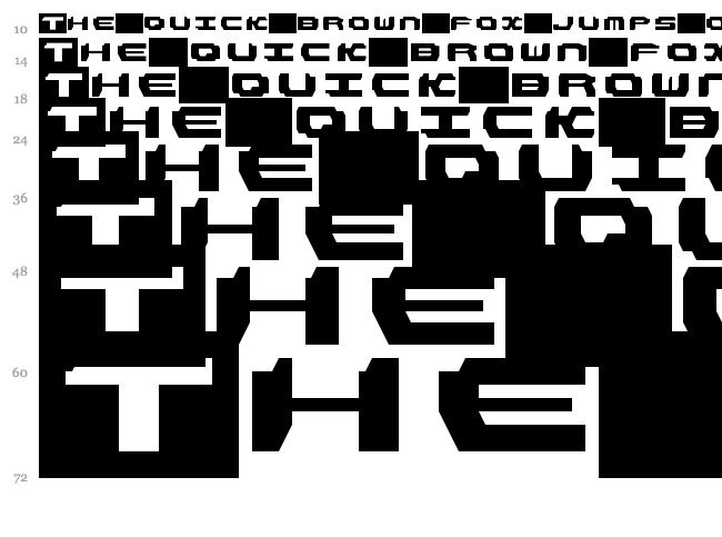 LDR#1 font waterfall